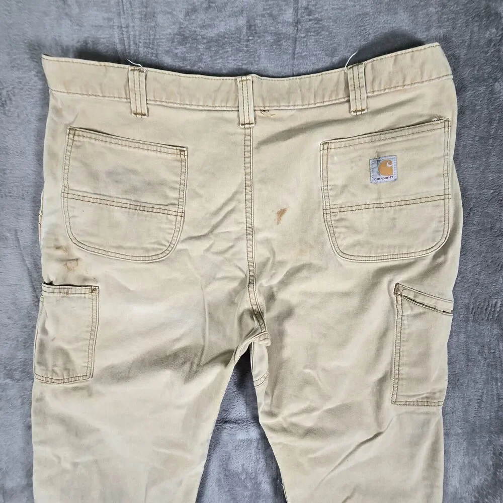 Thrashed Distressed Work Carhartt Double Knee Pants Mens 42x32 102802-918 - Picture 8 of 10